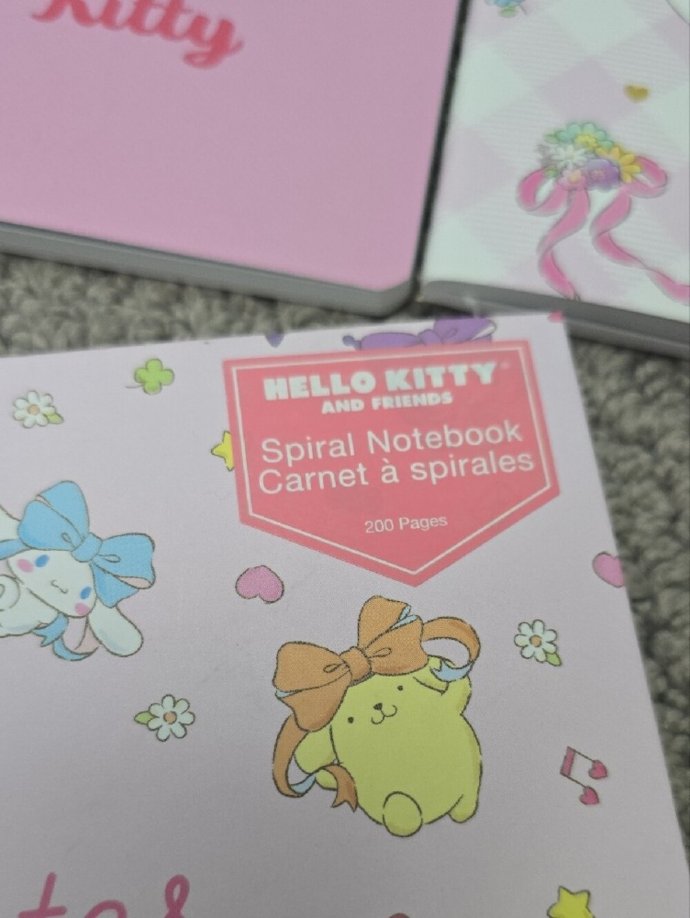 Hello Kitty Pink Patterned Notebooks Set - Picture 4 of 6